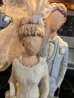 Willow Tree Bride and Groom Figurine in White and Cream